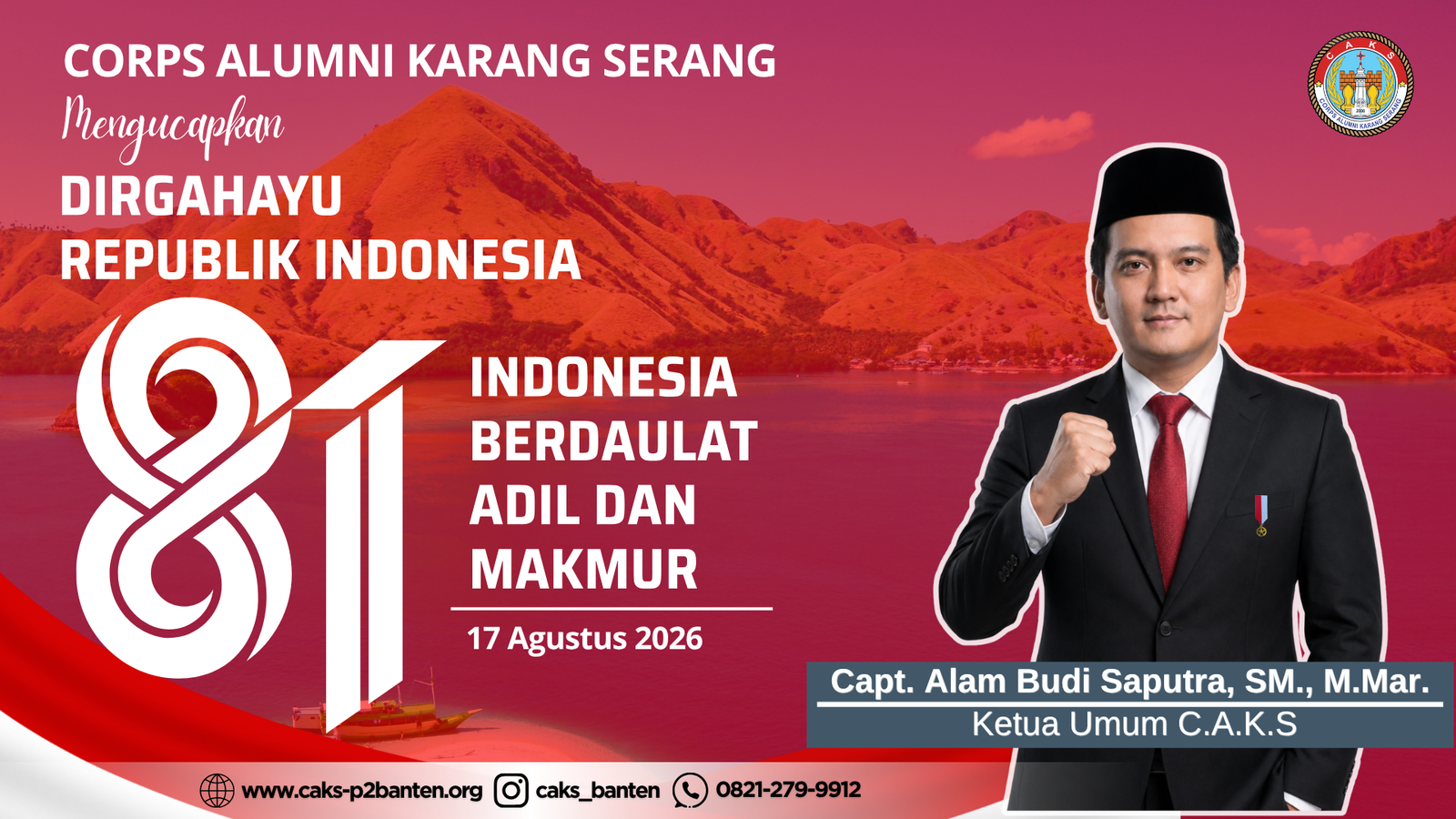 Momentum 81 Tahun Kemerdekaan RI: Capt. Alam Budi Saputra Ajak Pelaut Niaga Indonesia Perkuat Persatuan di Tengah Dinamika Global